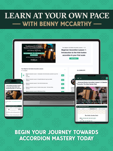 Learn at your own pace with Benny McCarthy - Begin your journey towards accordion mastery today