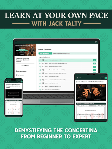 Learn at your own pace with Jack Talty - Demystifying the concertina from beginner to expert