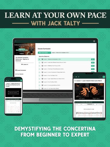 Anglo Concertina Lessons with Jack Talty - 60 Off Monthly (s)