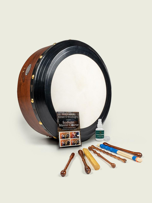 The Ultimate Rosewood 16” Deep-Rim Performance Bodhrán Set