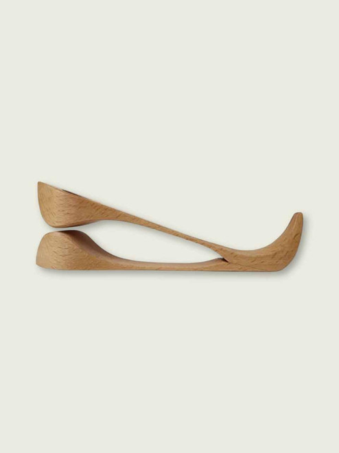 Swan Neck Cheating Spoons in Beechwood