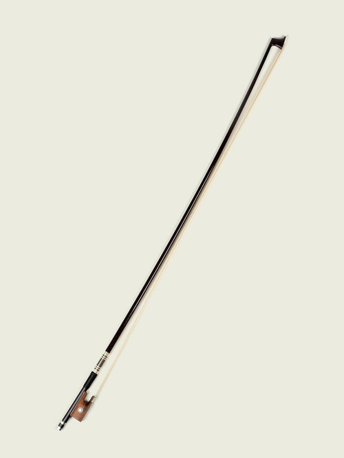 Premium Carbon Fibre Violin Bow - Coffee Brown with Snakewood Frog