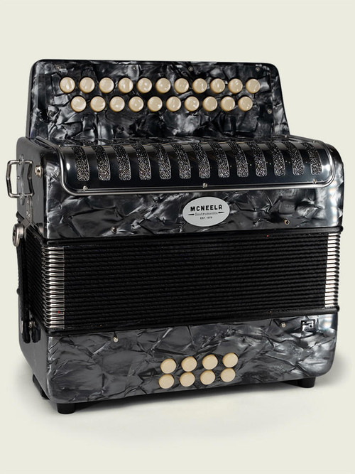 McNeela Grey B/C Button Accordion