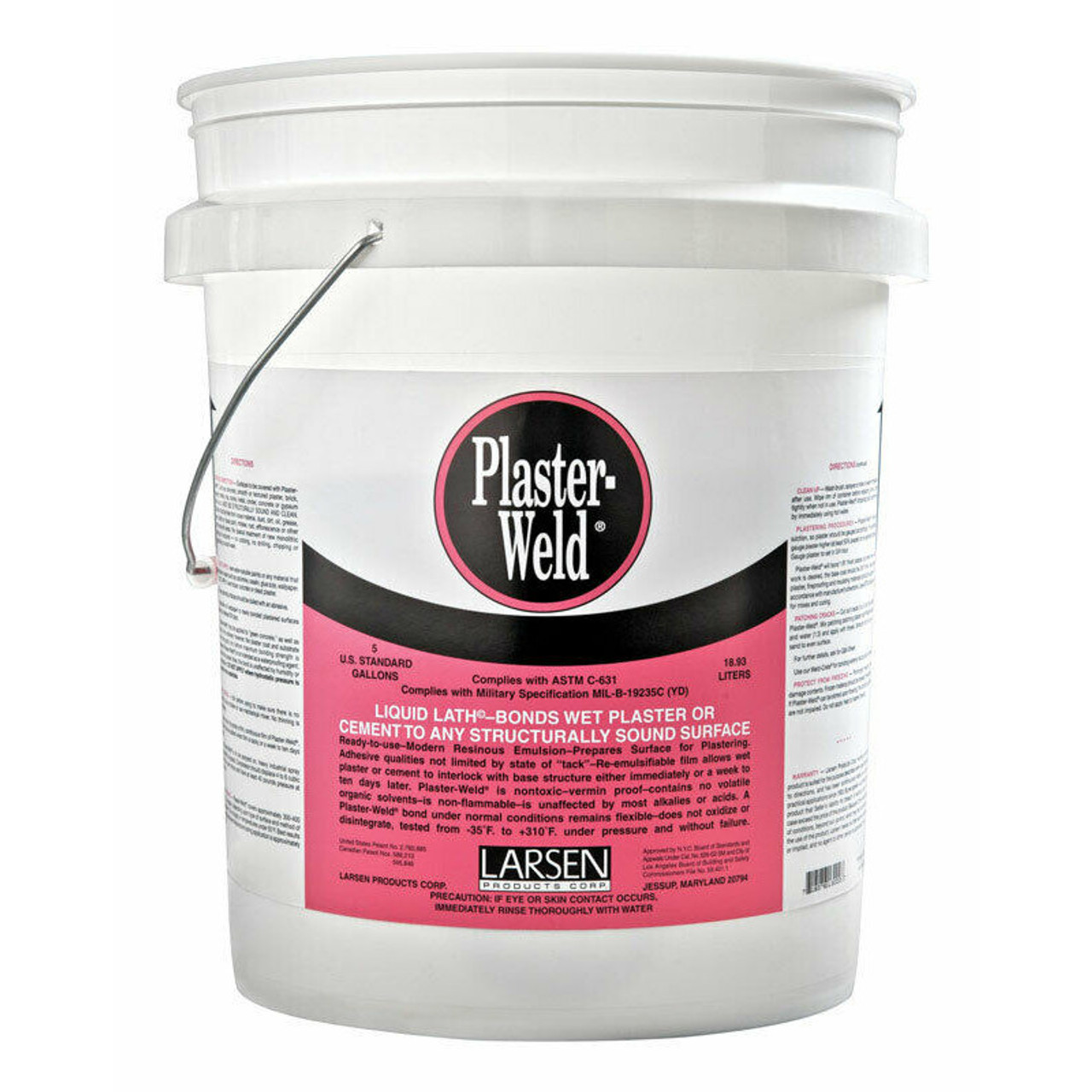 Plaster-Weld® bonds new plaster to any clean, structurally sound