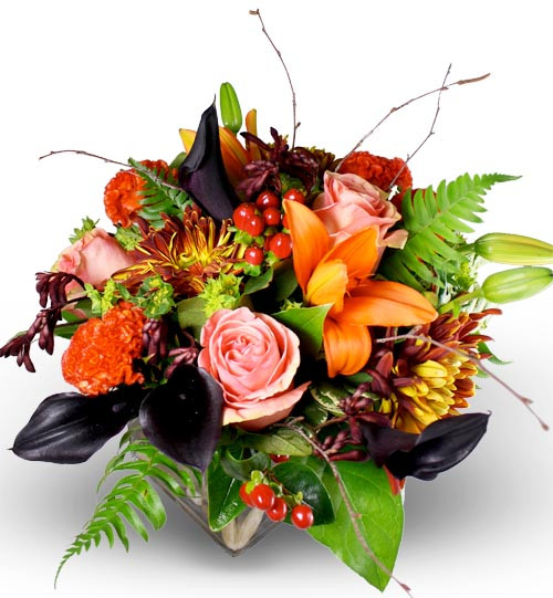 Autumn Gemstones Cube Vase Autumn Gemstones Cube Vase