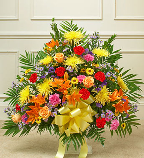 Colorful Sympathy Basket