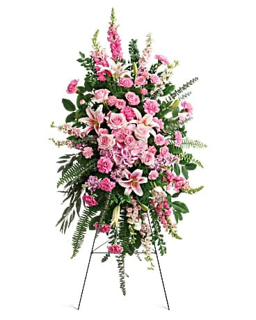 Glorious Farewell Standing Spray - Belvedere Flowers of Havertown PA