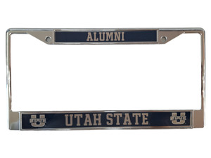 USU Alumni Chrome License Plate Frame