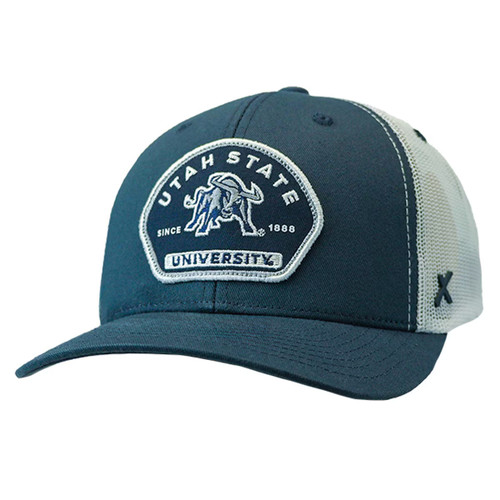Trailblazer Cotton Stretch Mesh Utah State Patch CapX Adj snap Trailblazer Cotton Stretch Mesh Utah State Patch CapX Adj snap