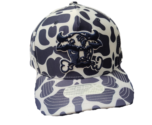 Cow Print Navy and White