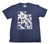Cow Print navy tee.
