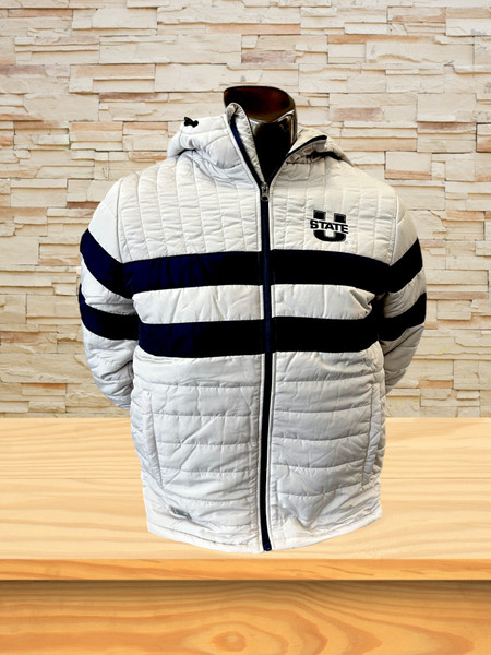 Striped U-State Puffer Jacket