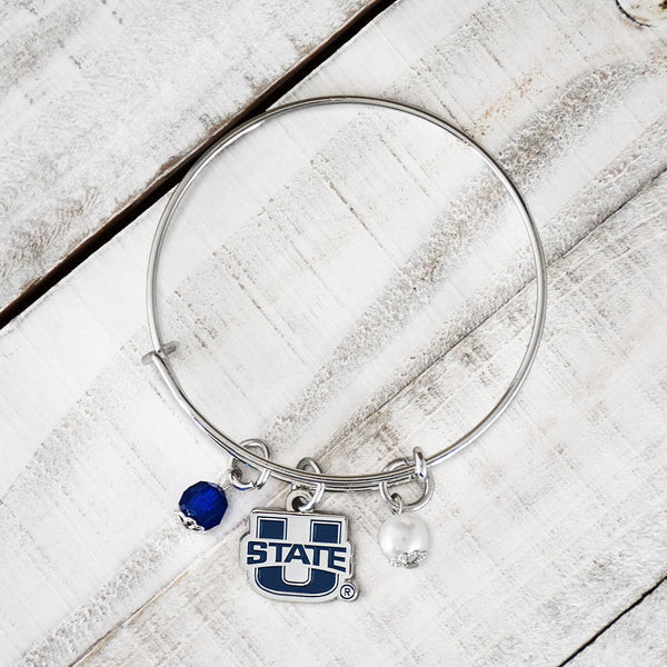U-State Bracelet Charm - Silver