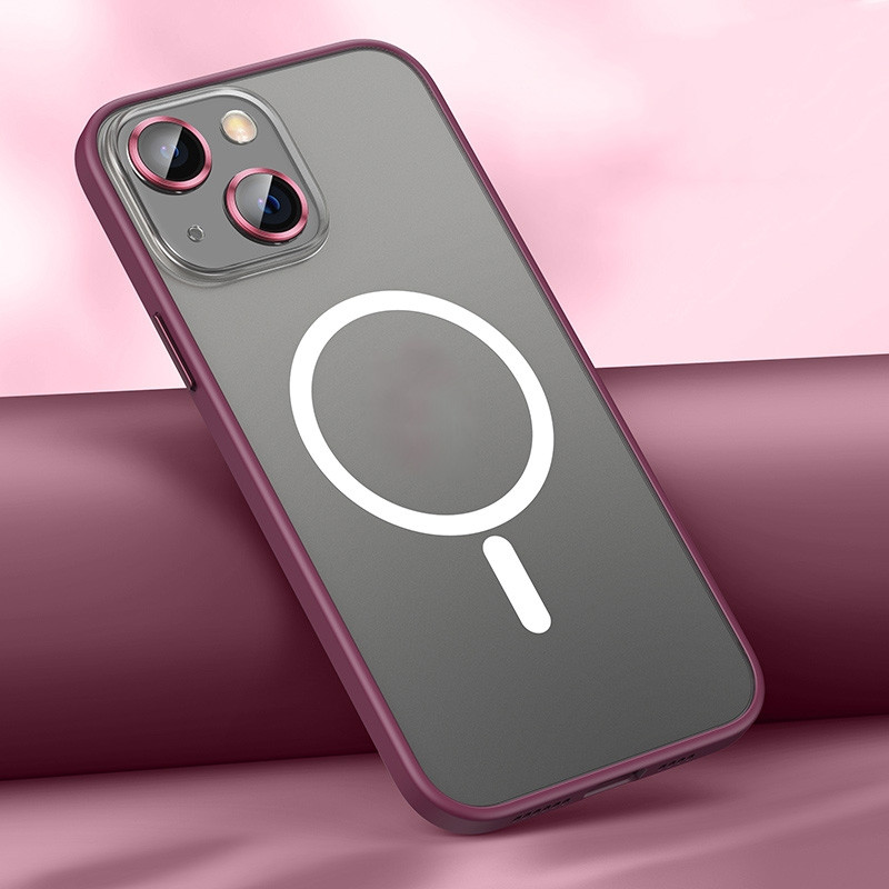 iPhone 13 MagSafe Matte Phone Case - Red