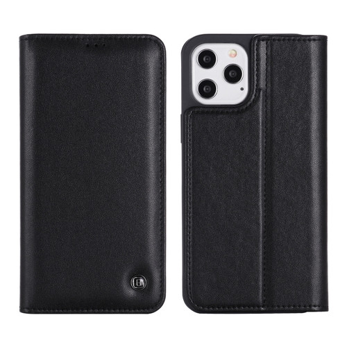 iPhone 12 / 12 Pro GEBEI PU+TPU Horizontal Flip Protective Case with Holder & Card Slots - Black