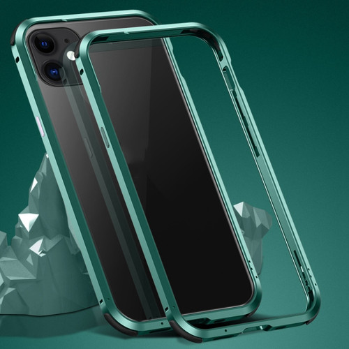 iPhone 12 / 12 Pro Shockproof Metal Protective Frame - Green