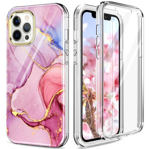 iPhone 12 / 12 Pro 360 Full Body Painted Phone Case - Marble L13