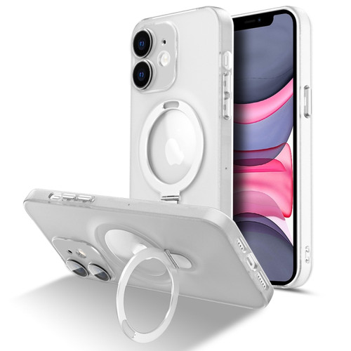 iPhone 12 MagSafe Magnetic Multifunctional Holder Phone Case - Transparent