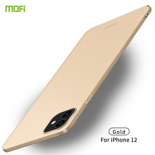 iPhone 12 mini MOFI Frosted PC Ultra-thin Hard Case - Gold
