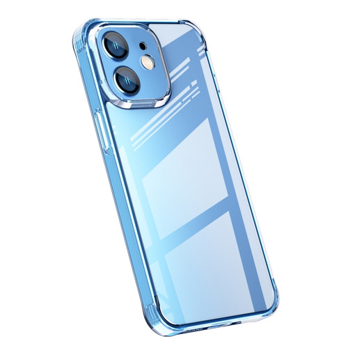 iPhone 12 mini TPU + Tempered Glass Shockproof Phone Case  - Transparent