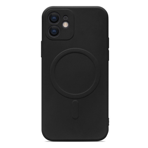 iPhone 12 mini Liquid Silicone Full Coverage Magsafe Phone Case  - Black