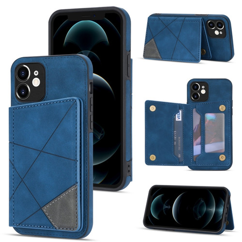 iPhone 12 mini Line Card Holder Phone Case  - Blue