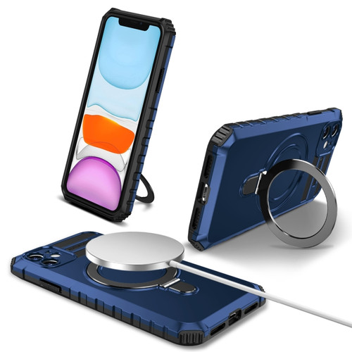 iPhone 11 MagSafe Magnetic Holder Phone Case - Blue
