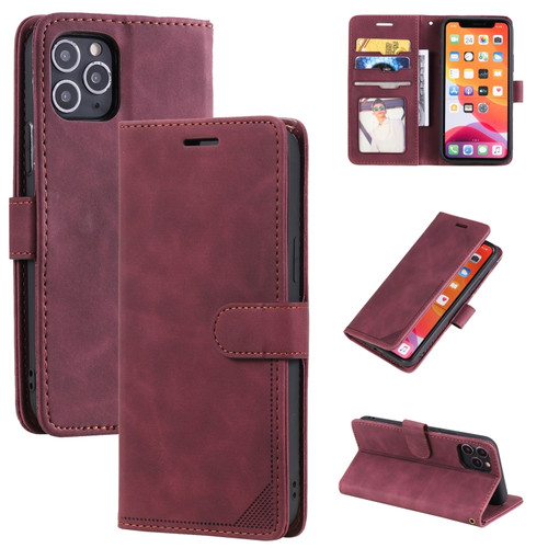 Skin Feel Anti-theft Brush Horizontal Flip Leather Phone Case iPhone 11 - Red