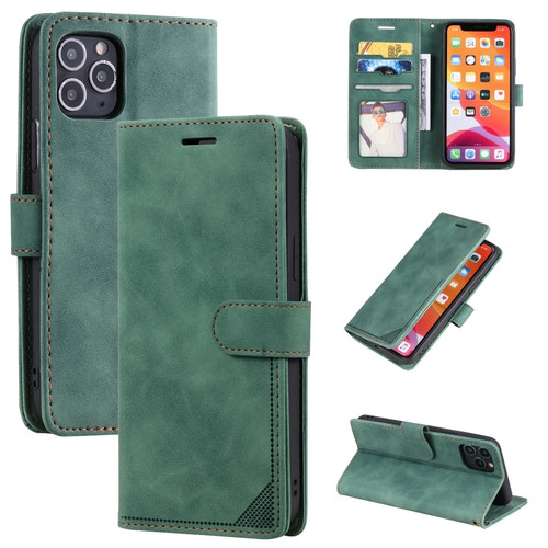 Skin Feel Anti-theft Brush Horizontal Flip Leather Phone Case iPhone 11 - Green