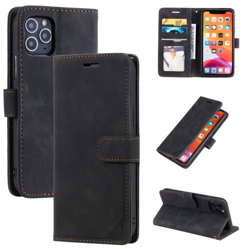 Skin Feel Anti-theft Brush Horizontal Flip Leather Phone Case iPhone 11 - Black