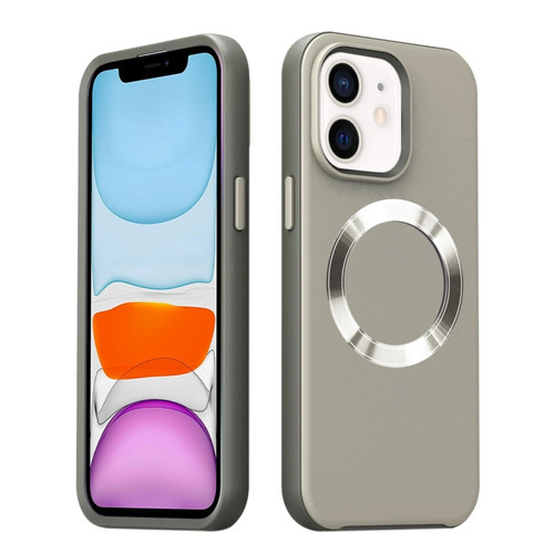 iPhone 11 CD Pattern Magsafe PC Phone Case - Grey