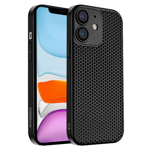 iPhone 11 Honeycomb Radiating PC Phone Case - Black