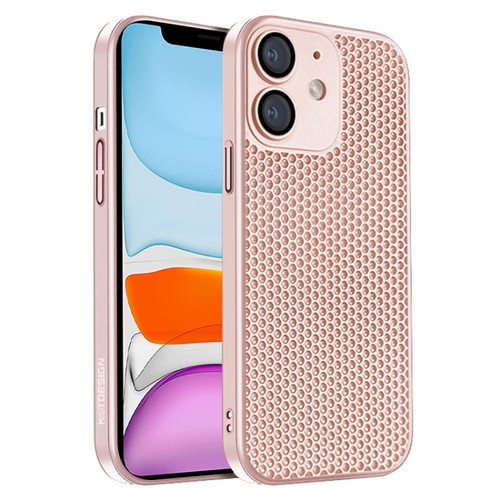 iPhone 11 Honeycomb Radiating PC Phone Case - Pink