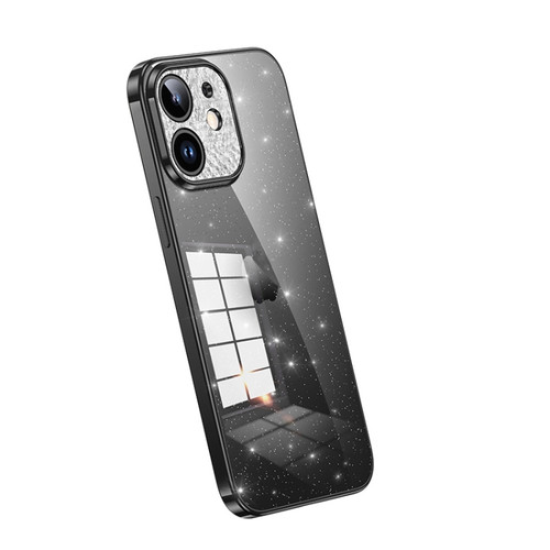 iPhone 11 SULADA Electroplated Transparent Glittery TPU Phone Case - Black