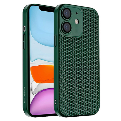 iPhone 11 Honeycomb Radiating PC Phone Case - Green