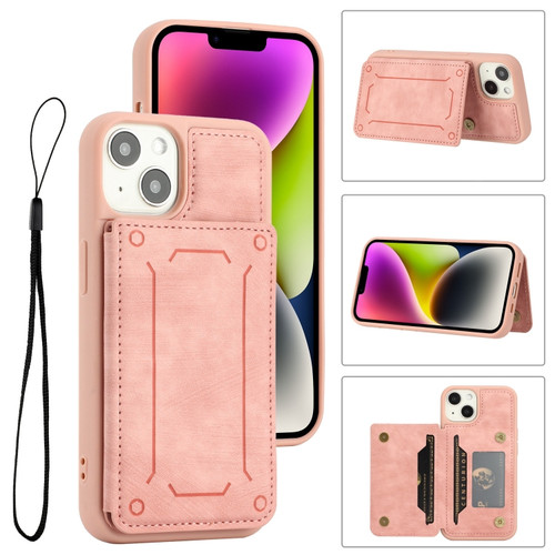 iPhone 11 Dream Magnetic Back Cover Card Wallet Phone Case - Pink