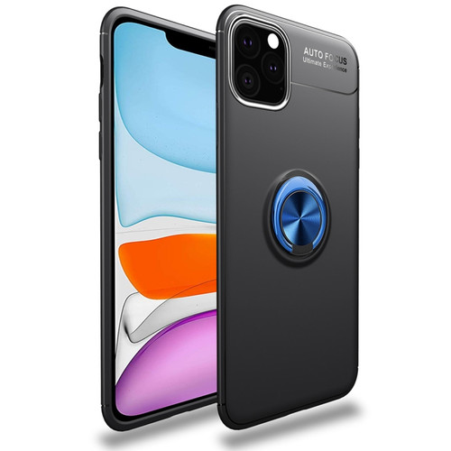 iPhone 11 lenuo Shockproof TPU Case with Invisible Holder  - Black Blue