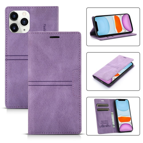 iPhone 11 Dream Magnetic Suction Business Horizontal Flip PU Leather Case with Holder & Card Slot & Wallet  - Purple