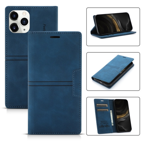 iPhone 11 Dream Magnetic Suction Business Horizontal Flip PU Leather Case with Holder & Card Slot & Wallet  - Blue