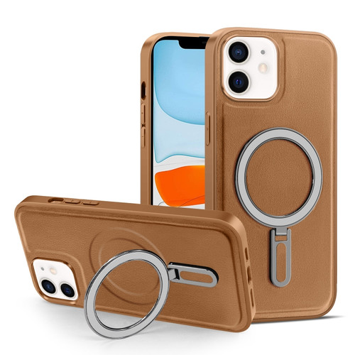 iPhone 11 MagSafe Magnetic Holder Phone Case - Brown