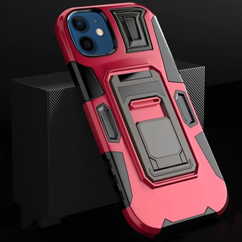 iPhone 11 MechaWarrior Multifunctional Holder Phone Case - Red