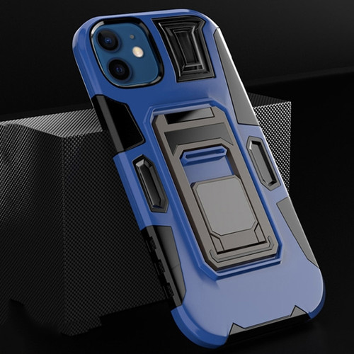 iPhone 11 MechaWarrior Multifunctional Holder Phone Case - Blue