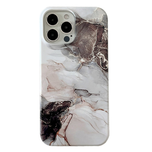 iPhone 11 2 in 1 Detachable Marble Pattern Phone Case - Black White