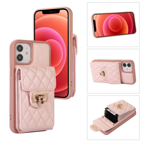 iPhone 11 Card Slot Leather Phone Case - Pink