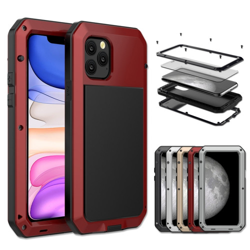 iPhone 11 Metal Armor Triple Proofing  Protective Case - Red