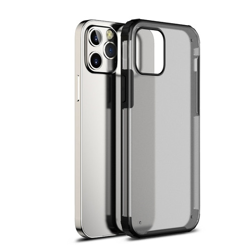 iPhone 11 Pro Max Shockproof Ultra-thin Frosted TPU + PC Protective Case  - Black