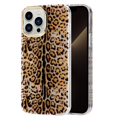 iPhone 11 Pro Max Electroplating Shell Texture Phone Case  - Leopard Y3