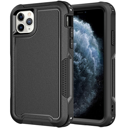 iPhone 11 Pro Max 3 in 1 PC + TPU Shockproof Phone Case - Black