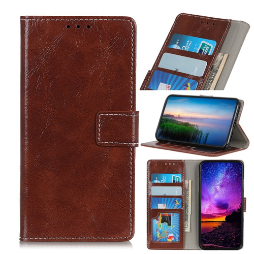 iPhone 11 Pro Max Retro Crazy Horse Texture Horizontal Flip Leather Case, with Holder & Card Slots & Photo Frame & Wallet  - Brown
