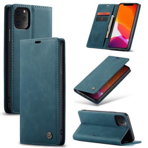 CaseMe-013 Multifunctional Horizontal Flip Leather Case with Card Slot & Holder & Wallet iPhone 11 Pro Max - Blue